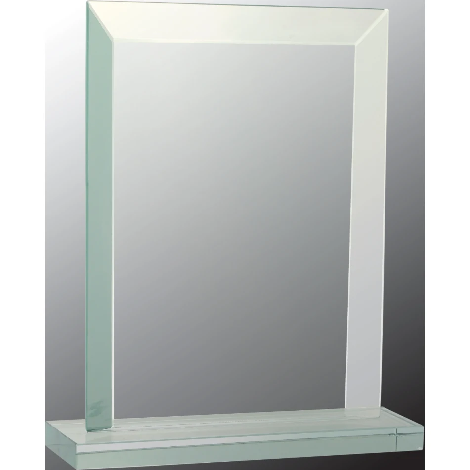 8 1/2" Rectangle Jade Glass Award 1