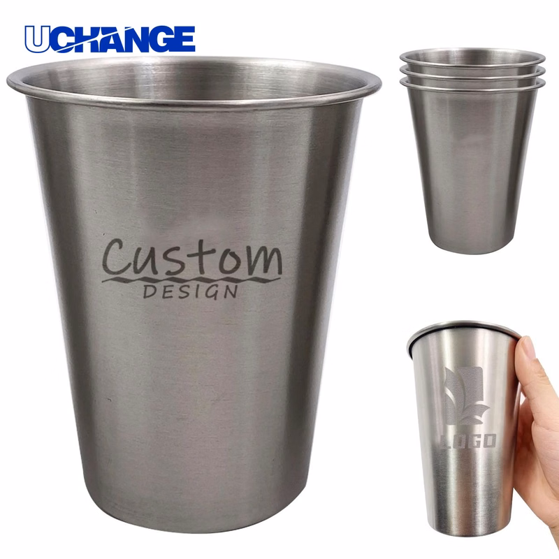 Stainless Steel Pint Cup Container (16 Ounce)