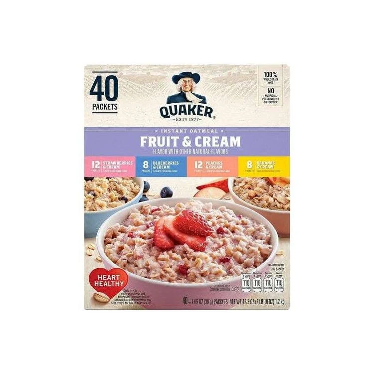 Quaker Instant Oatmeal - Fruit and Cream Variety Pack 1
