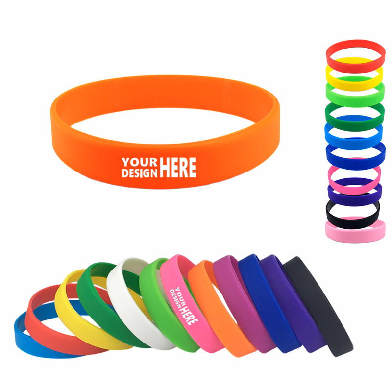 Customizable Silicone Exercise Wristbands MOQ 100PCS