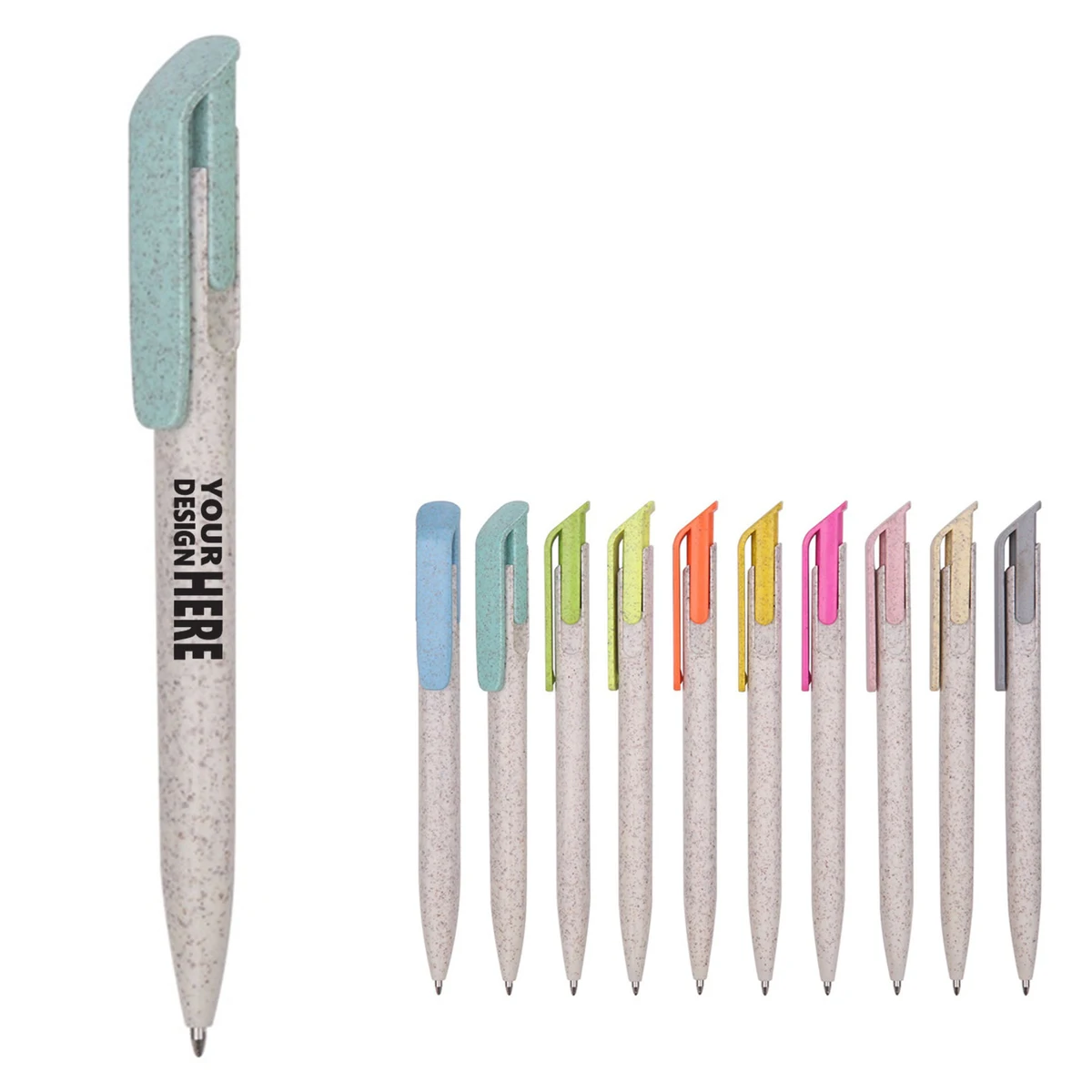 Color Split Wheat Straw Pen 1