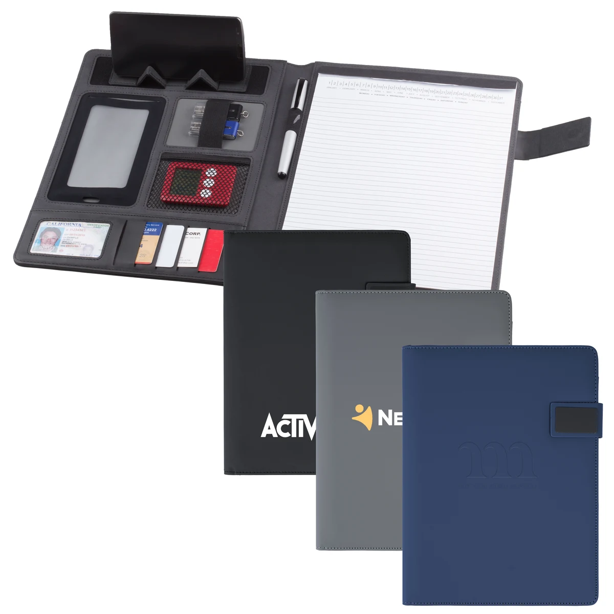Correspondence Phablet Padfolio w/Magnetic Closure 1