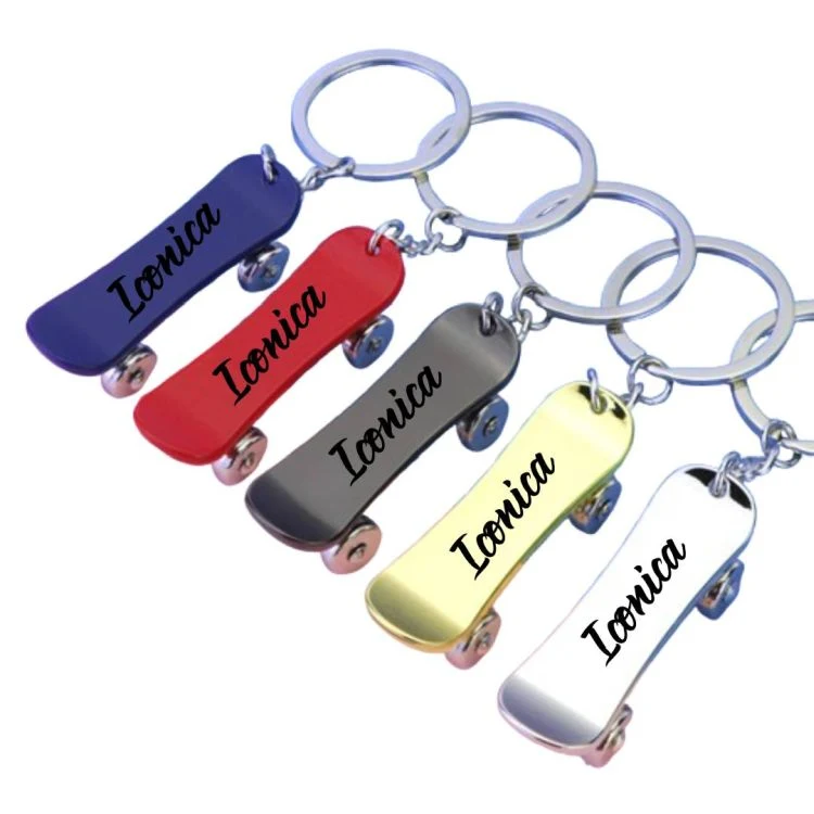Skateboard Metal Key chain 1