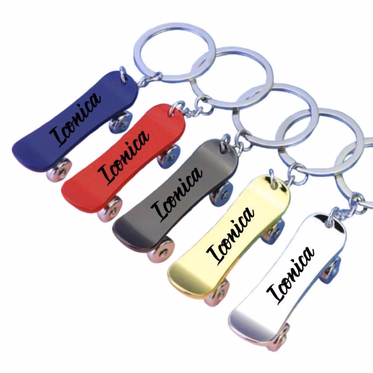Skateboard Metal Key chain