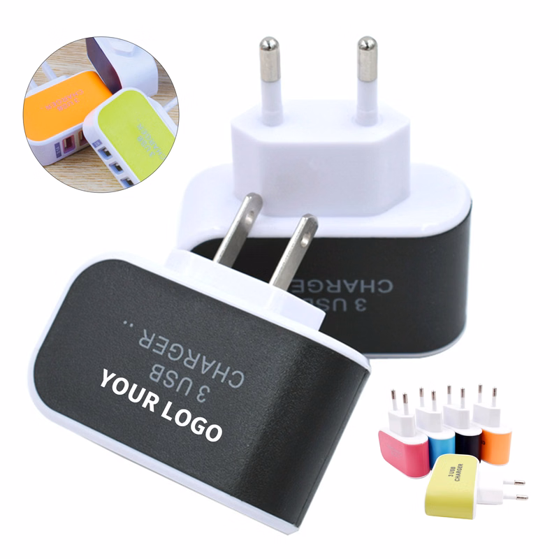 Universal Wall Power Charger Three Port 2.4" By 2.3"