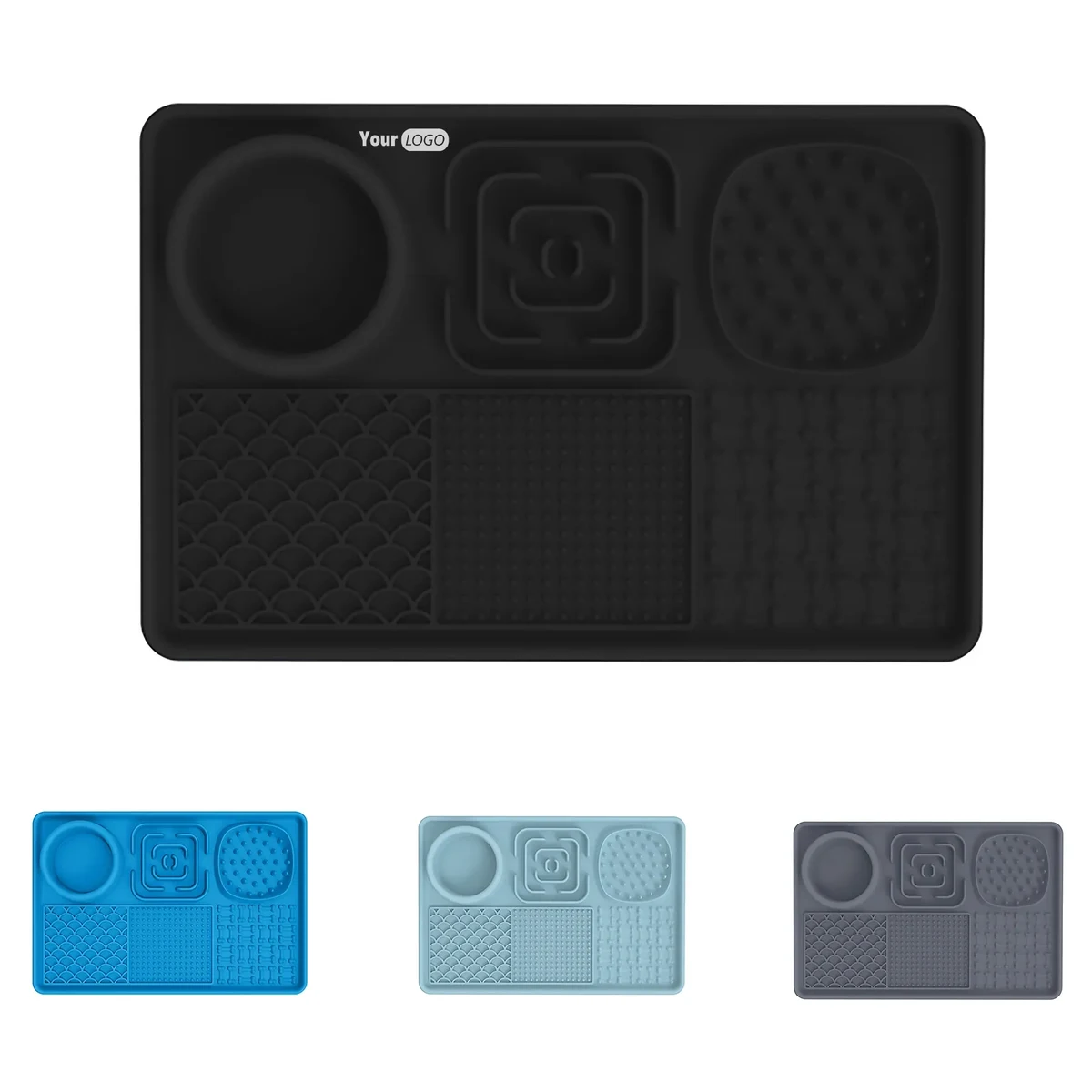 Silicone Rectangular Pet Licking Pad 1