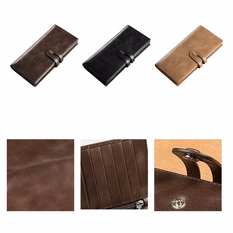 Lightweight Snap-Closure Faux Leather Wallet