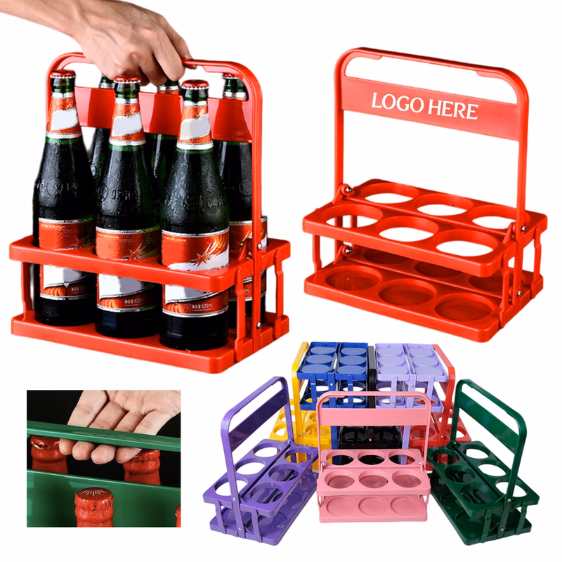 6-Bottle Portable Foldable Beer Carrier