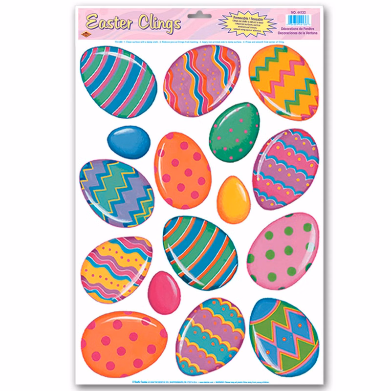 Color Bright Easter Egg Clings