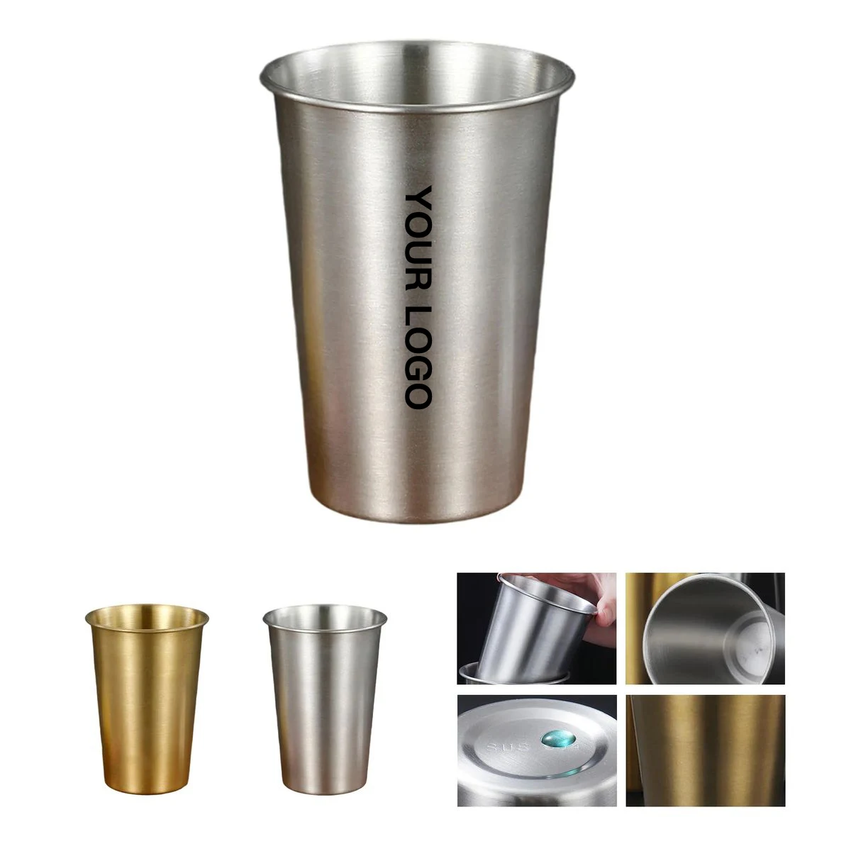 Reusable Stainless Steel Drinking Glass for Events 1