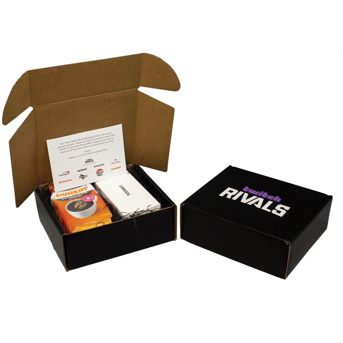 9" x 8 1/2" x 3 1/2" - B-Flute Outside Tuck Box 1