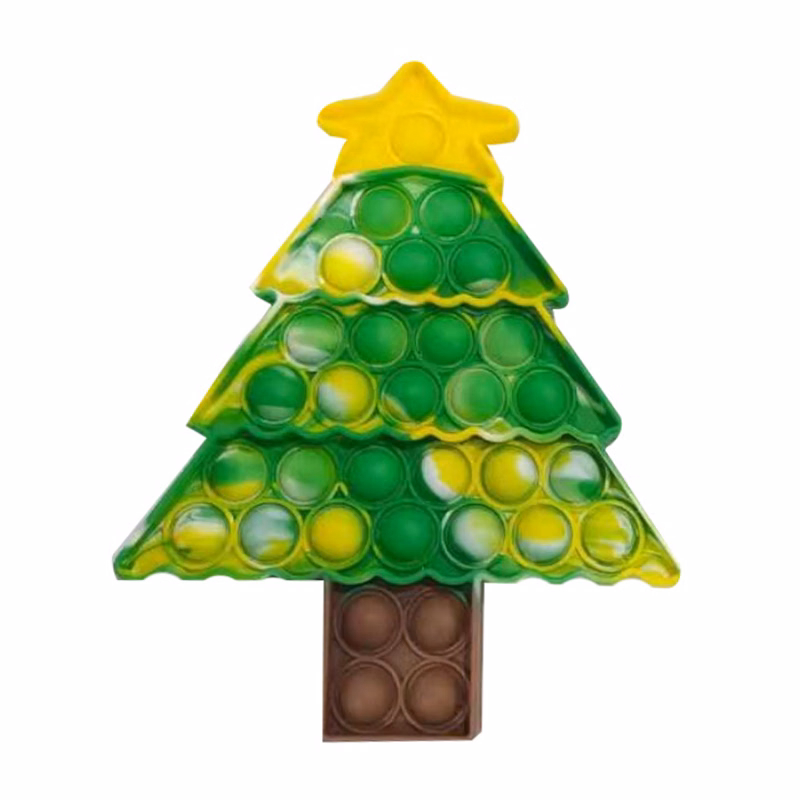 Christmas Tree Push Pop Bubble Toy