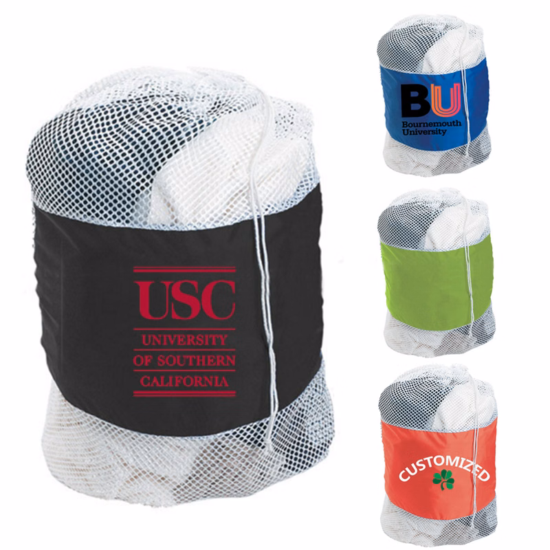 Large Mesh Drawstring Laundry Bag