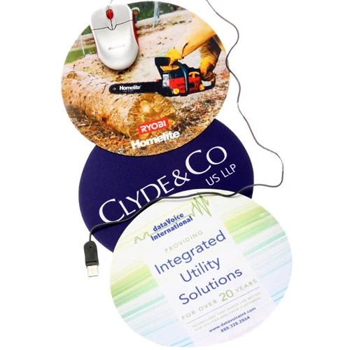 8 in Diameter x 1/8" Round Mouse Pad - Full Color Imprint 1
