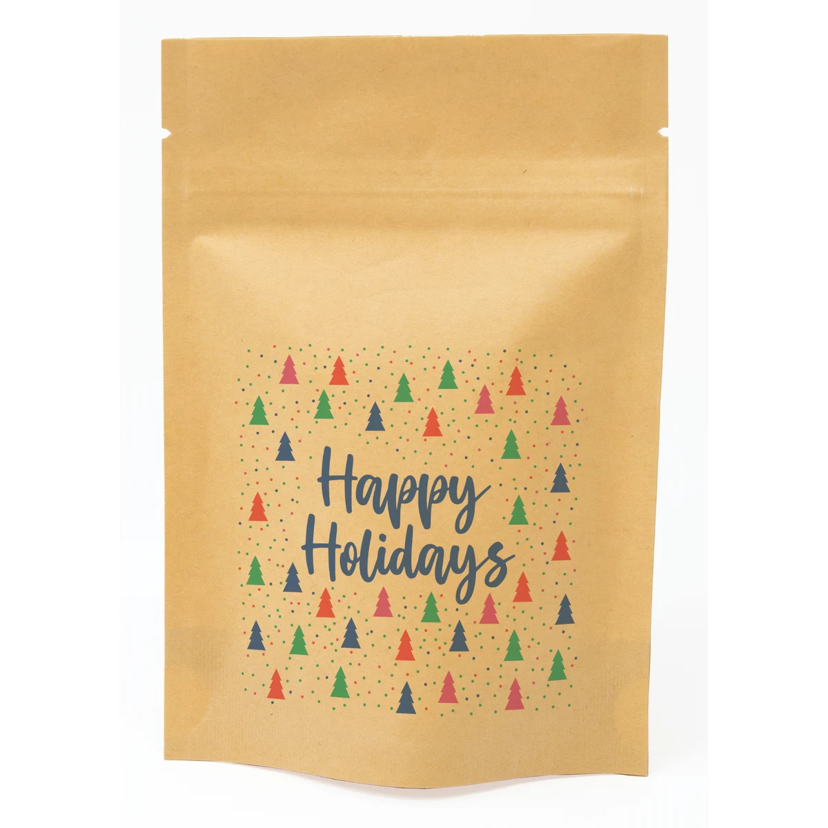 Bold Christmas Trees Predesigned Kraft Barrier Pouch (4"W x 6"H x 2"D) 1