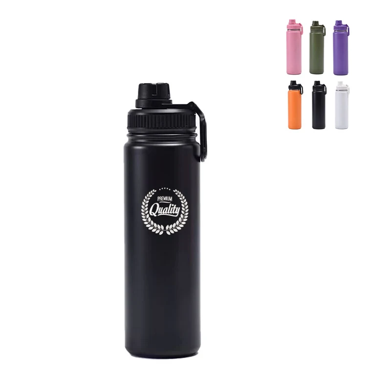 40 oz. Vacuum Insulated Water Bottle Sports Bottle With Carrying Handle, custom water bottle with logo imprint 1