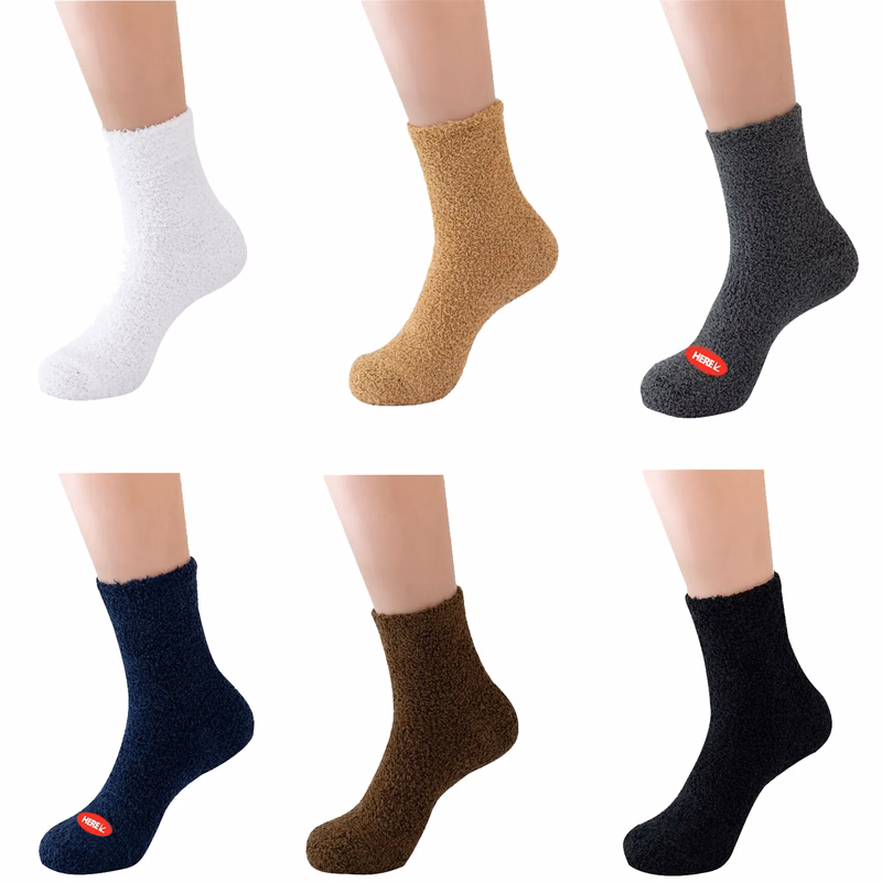 Mens Winter Warm Fuzzy Socks