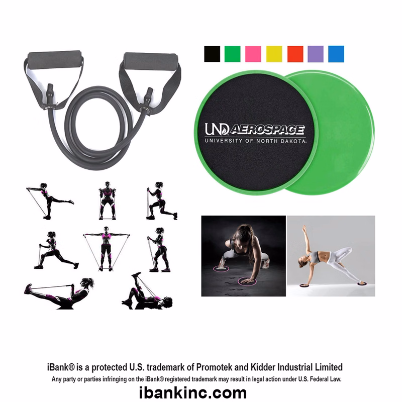 iBank ® Exercise Band + Fitness Sliders
