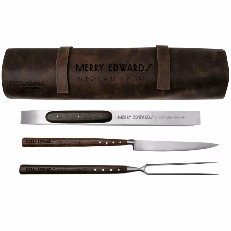 4-Piece Grill Tool Set with Leather Pouch