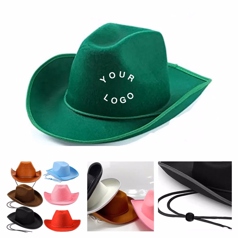 Felt Adjustable Drawstring Cowboy Hat