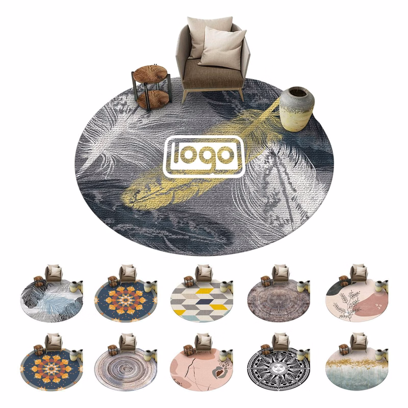Instagram Style Living Room Circular Carpet