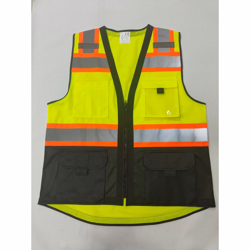 Safety jacket with multiple pockets