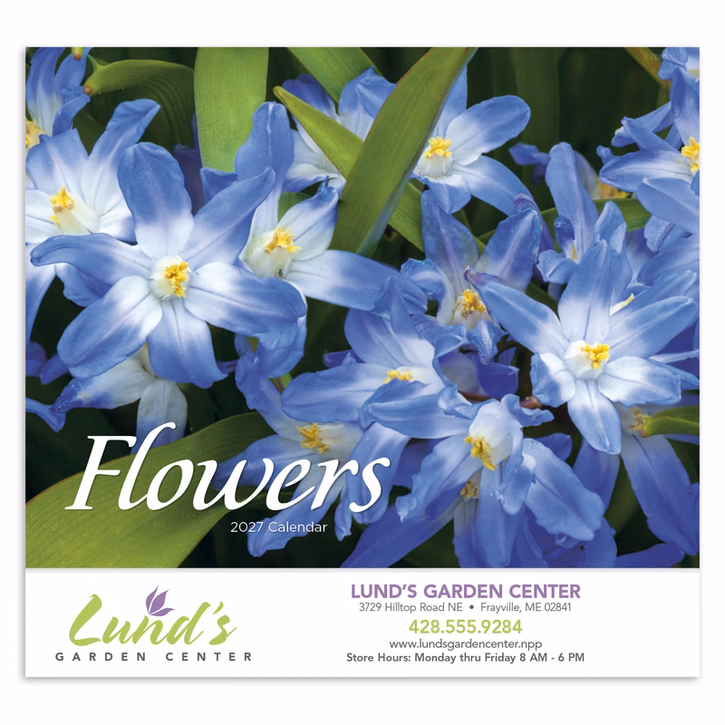 Good Value™ Flowers - Stapled Calendar