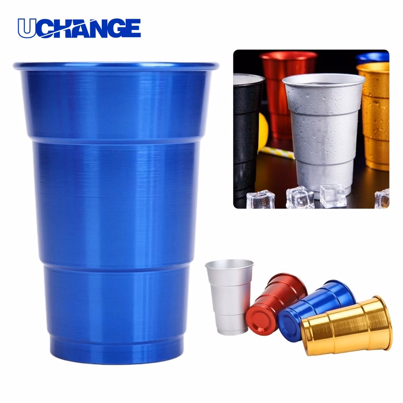 17OZ Aluminum Cup Tumbler for Recyclable Party Use