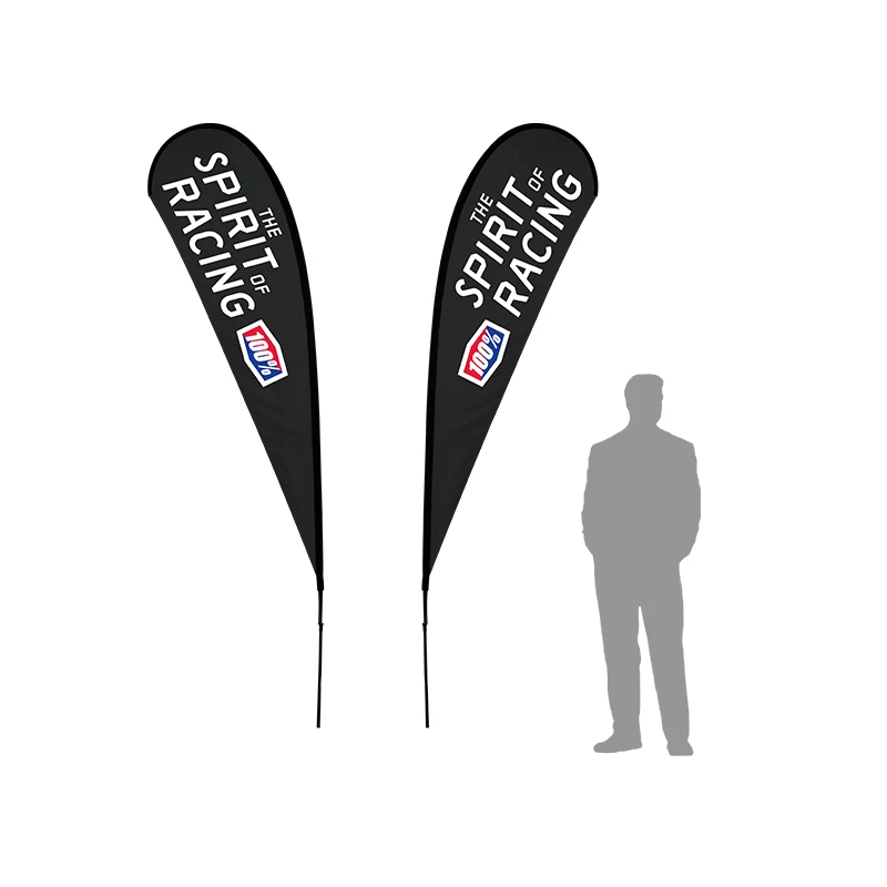 11ft Double Sided TearDrop Flag w/ Pole 1