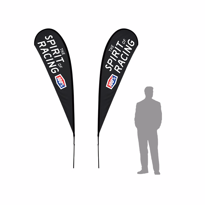 11ft Double Sided TearDrop Flag w/ Pole