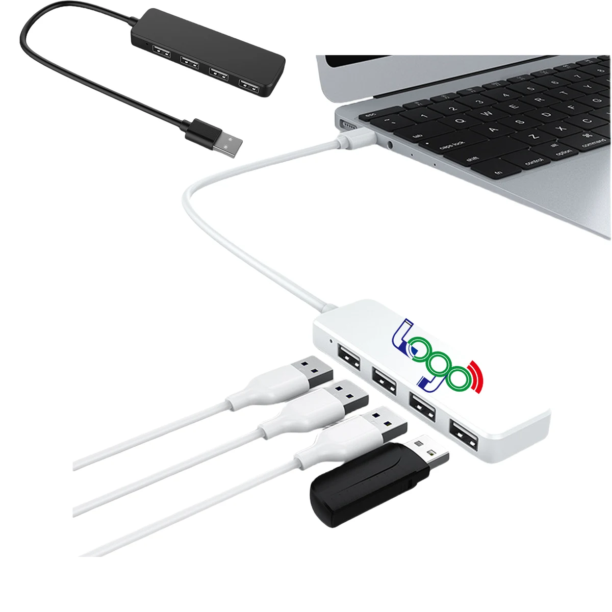 4-In-1 Docking Station 2.0 Hub MOQ100 1