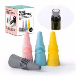 Silicone Wine Bottle Stopper Set