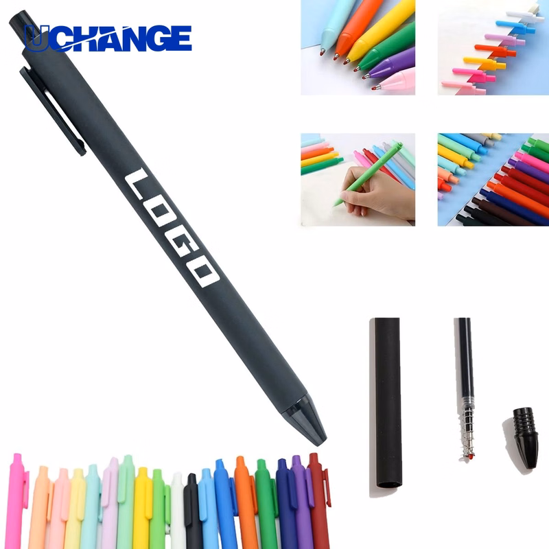 Plastic Solid Color Ballpoint Pen for Events