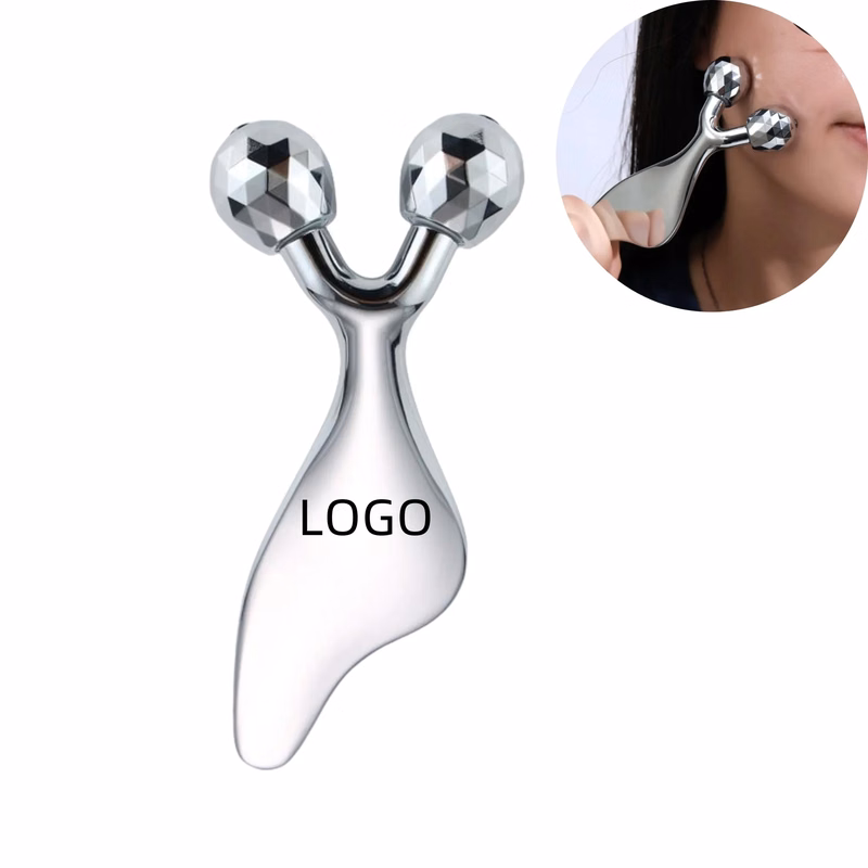 Mental Manual Facial Roller Massager Gua Sha Tool 2 in 1