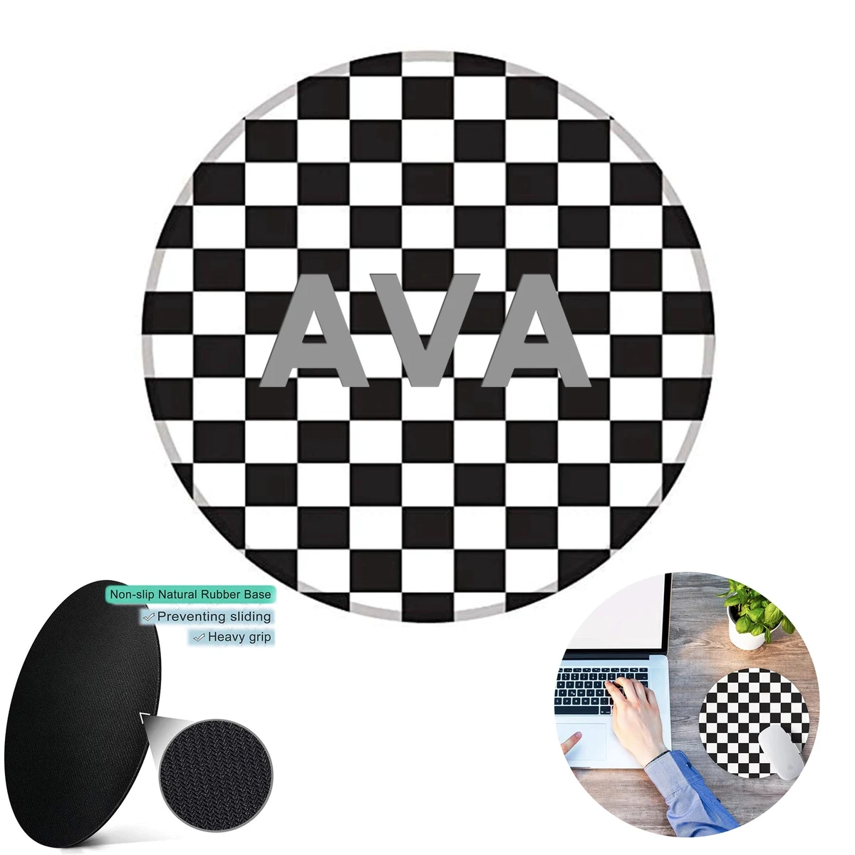Round Non-Slip Mouse Pad 1