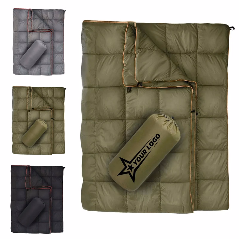Waterproof Lightweight Down Camping Puffy Blanket For Travel