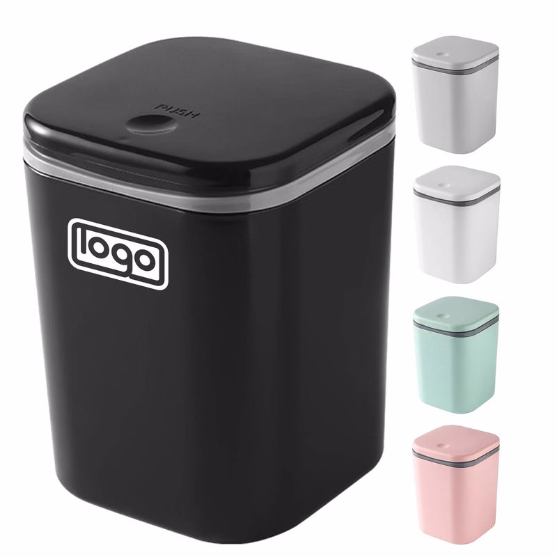 Small Desktop Lidded Trash Can