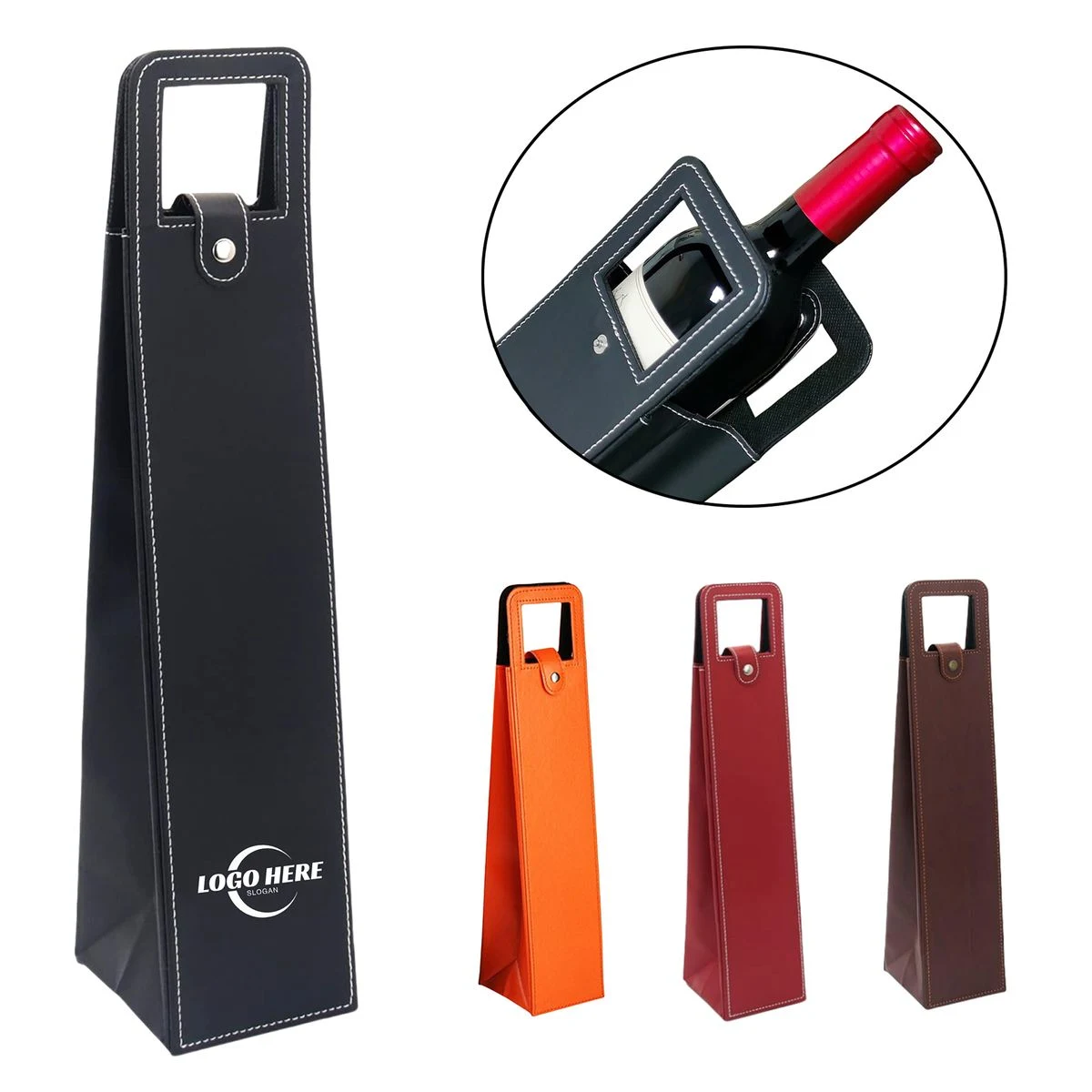 Pu Leather Wine Bag 1