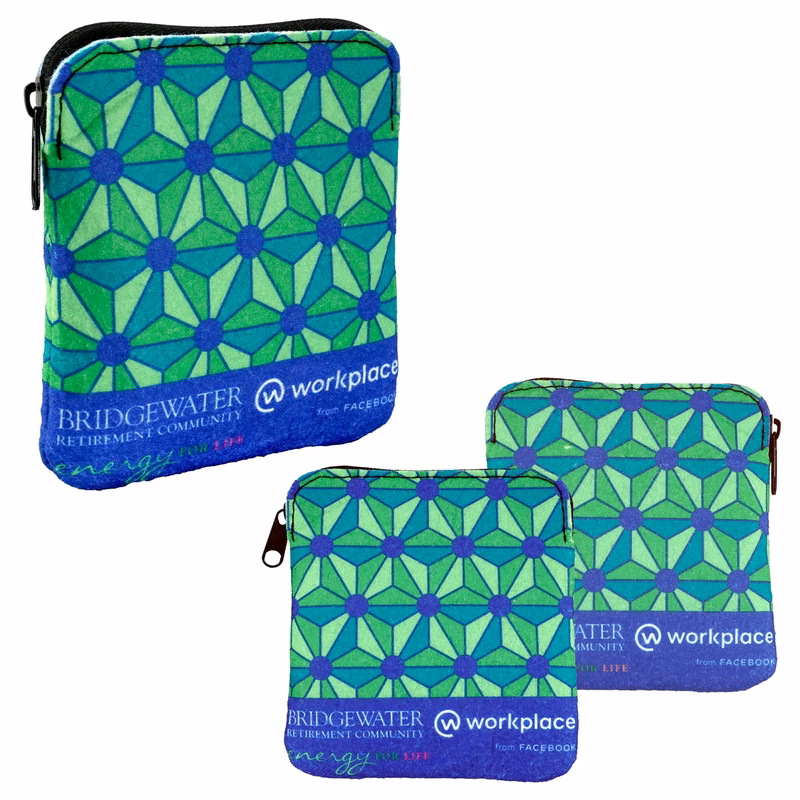 FAUX FELT TECHIE POUCH