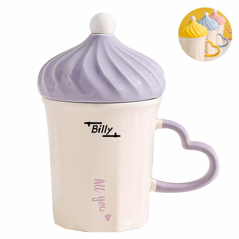 Re-Usable Ceramics Ice Cream Mug