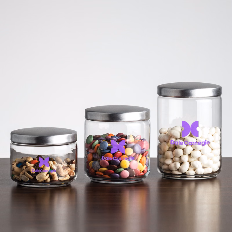 Primrose Jar with Metal Lid - Imprinted