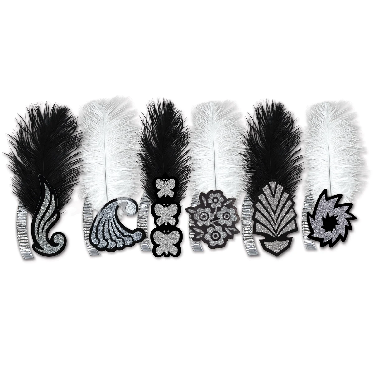 Black & White Roaring 20's Tiaras 1