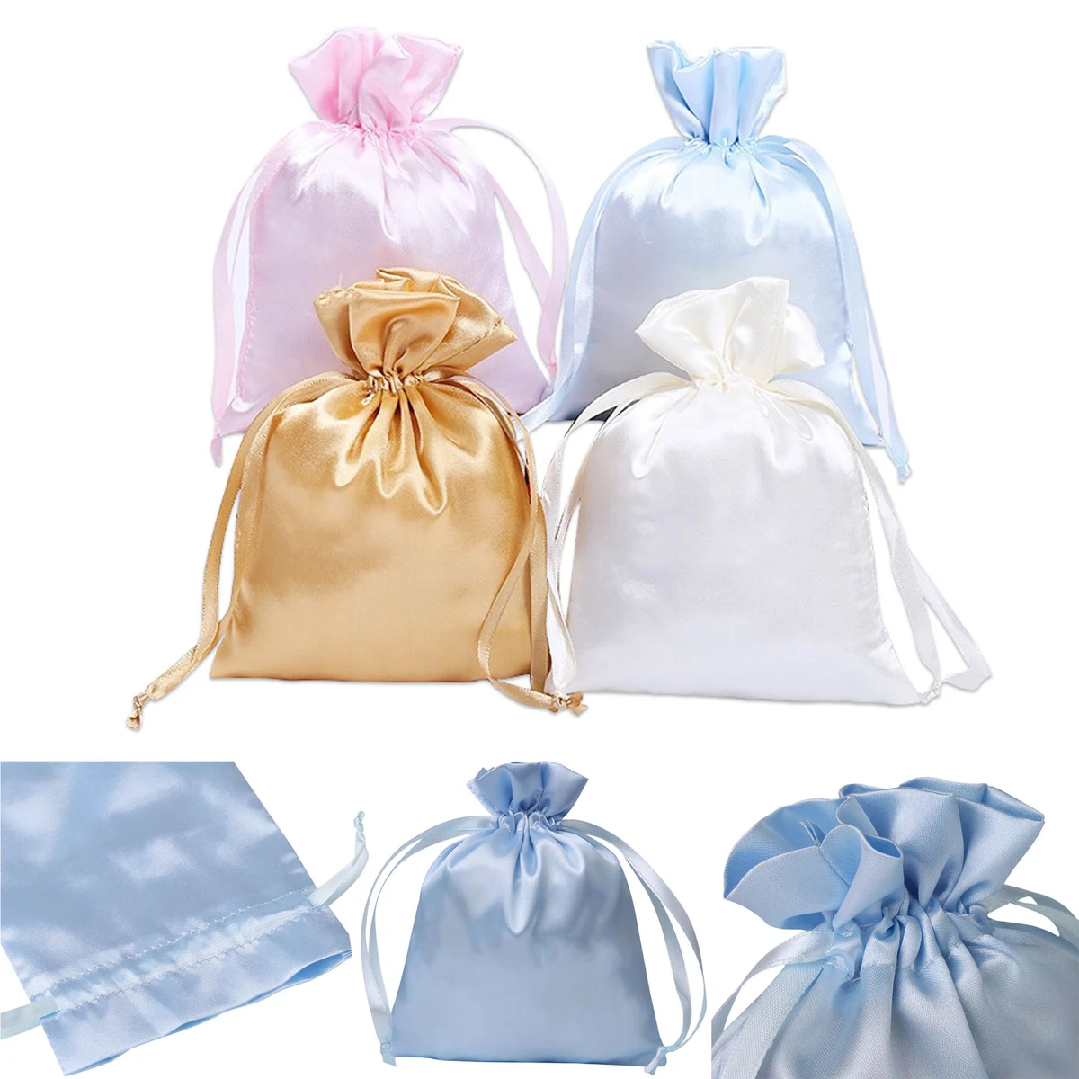 Drawstring Satin Present Bag 1
