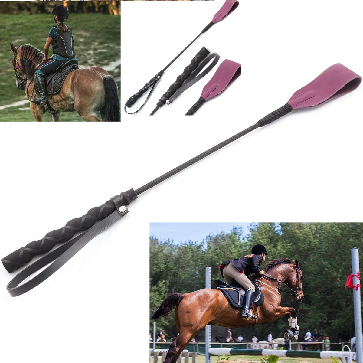 18" Real Riding Crop Whip 1