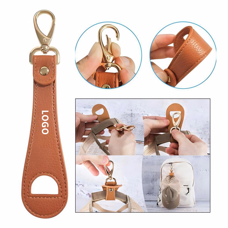 Multifunctional PU Leather Hat Clip