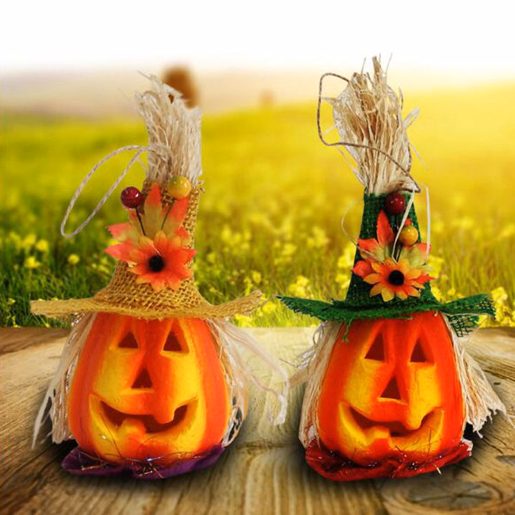 The Green Hat Witchy Trick-Or-Treat Halloween Pumpkin light
