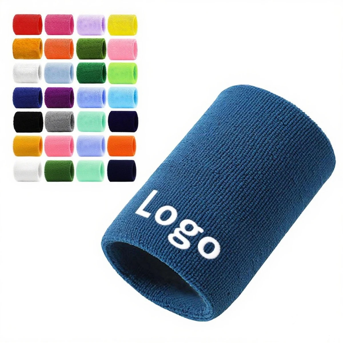 Athletic Cotton Wristband For Sweat Absorption 1