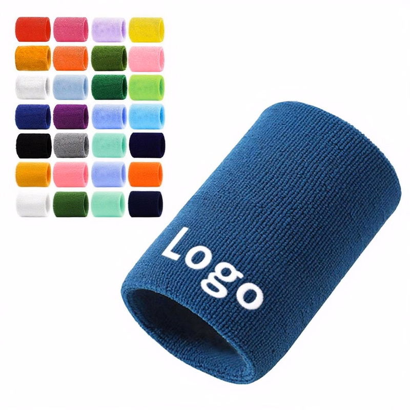 Athletic Cotton Wristband For Sweat Absorption