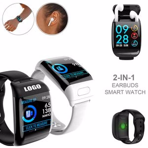 2 In 1 Ear Bud With Fitness Tracker Detachable Bracelet