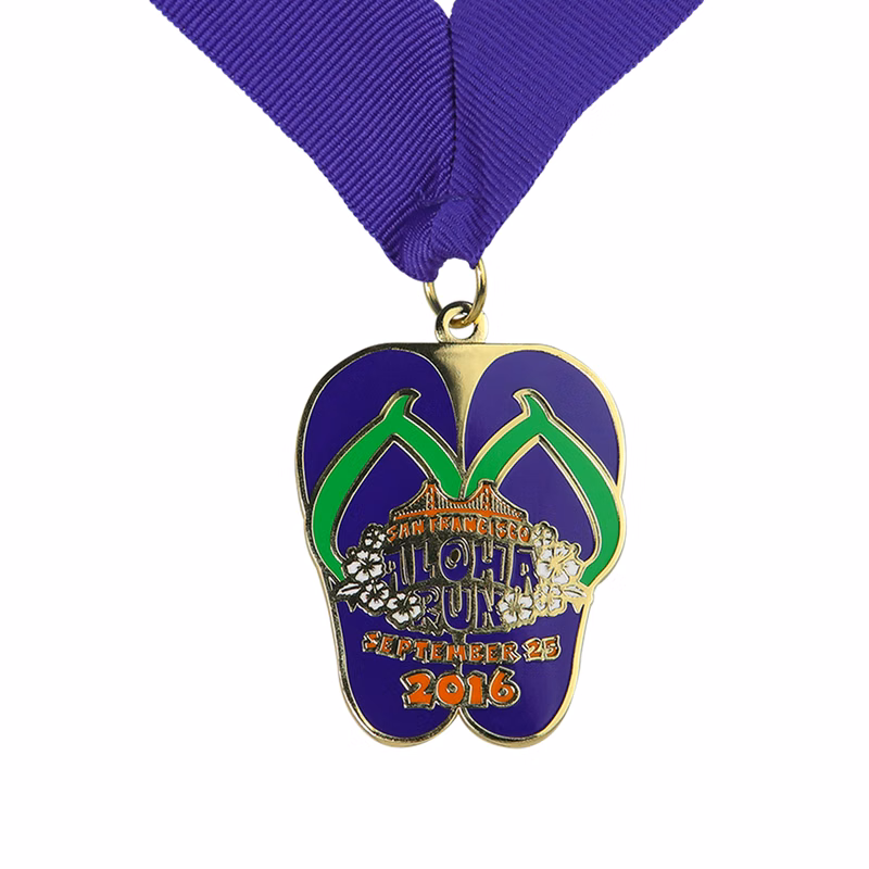 Zinc Alloy Imitation Cloisonné Medal
